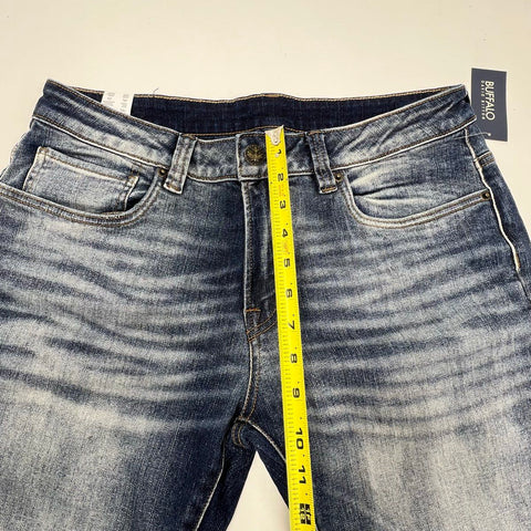 NWT Buffalo David Bitton Men's Slim Ash Stretch Jeans Blue Wash Size 34x34