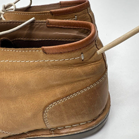 Steve Madden Hestonn Tan Brown Leather Chukka Desert Boots Mens Size 11