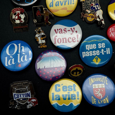 Collectible Pin Lot Hard Rock Cafe Atlanta 1996 Olympics French Buttons 36pc