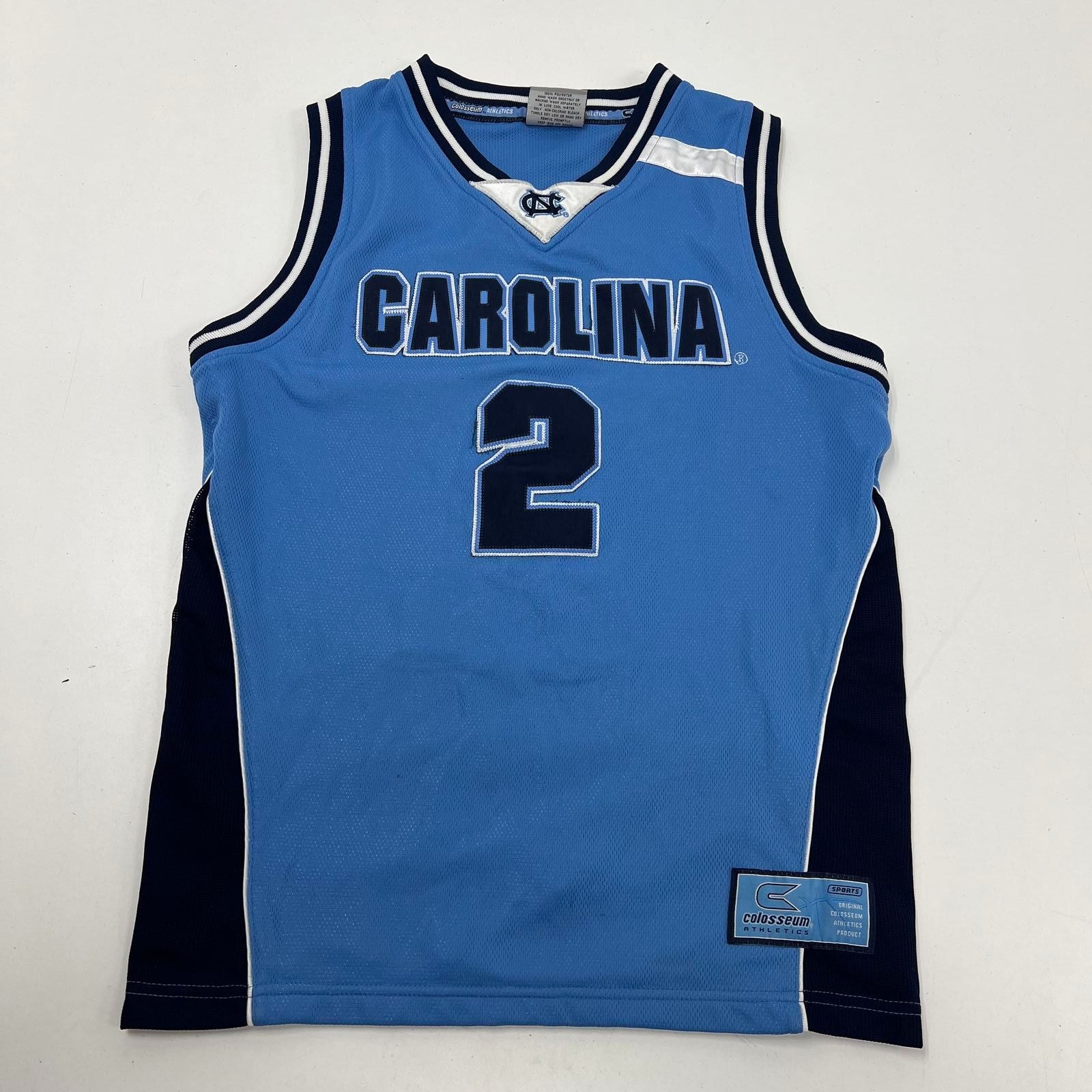 North Carolina UNC Tar Heels Basketball Jersey #2 Colosseum Athletics YOUTH Lg