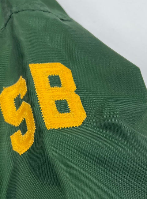 Vintage 1983 West Wind South '83 Satin Bomber Varsity Jacket Sz L