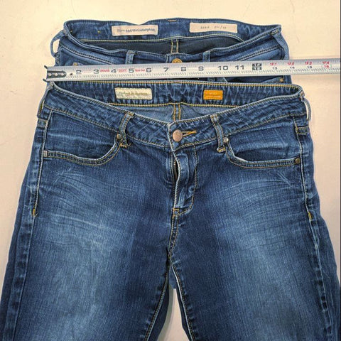 Pilcro Women's Jeans Lot of 2 Blue Denim Flare & Skinny Size 27