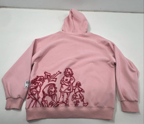 Aelfric Eden Unisex Pink Graphic Streetwear Hoodie We Vaguely Feel Many