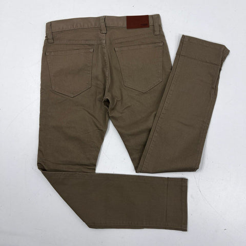 Uniqlo Men's Brown T-000 Original Basic Skinny Fit Tapered Pants Sz 30