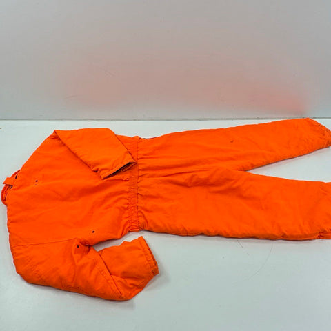Vintage 90s Winchester Blaze Orange Insulated Hunting Coveralls Jumpsuit Sz 3XL