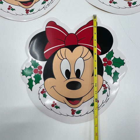 Vintage Disney Minnie Mouse Christmas Holiday PVC Placemats Set of 8 Franco