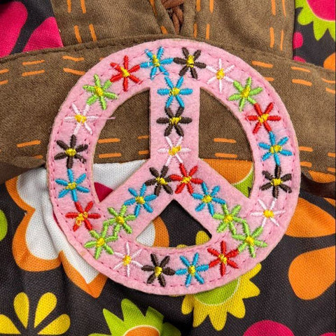 Leg Avenue Flower Power Hippy 60s 70s Costume Dress Bell Sleeve Plus Sz 3X/4X