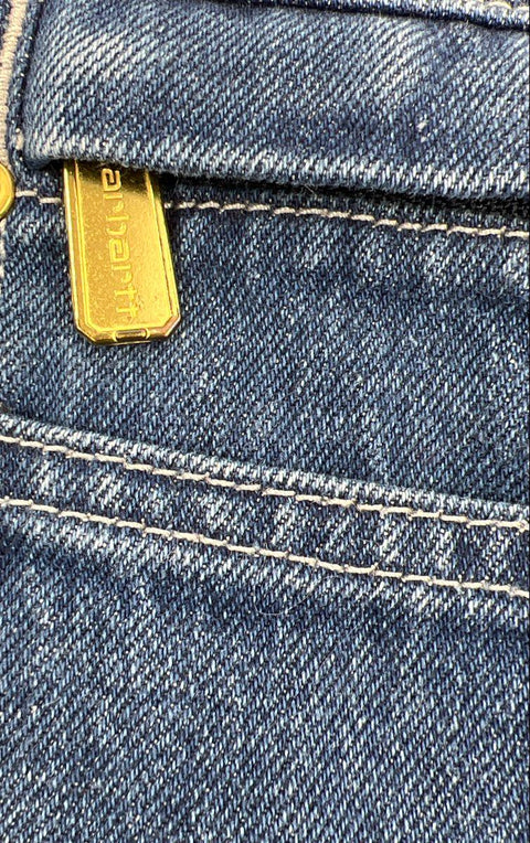 Carhartt Loose Fit Cutoff Denim Overalls Shortalls 104672 DST Sz 28x32