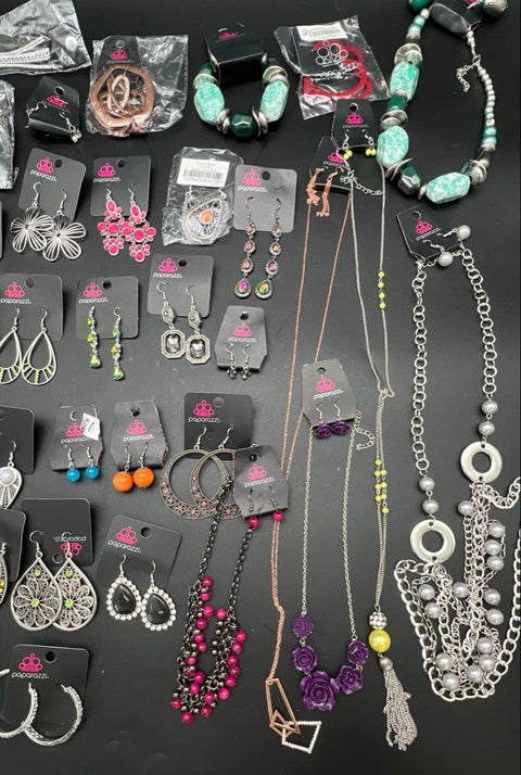 Paparazzi Accessories Costume Jewelry Lot 2 lbs Includes Earrings Necklaces