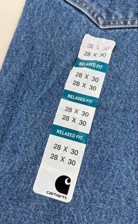Carhartt B17 Relaxed Fit Tapered Leg Jeans Blue Denim Mens 28x30 NWT