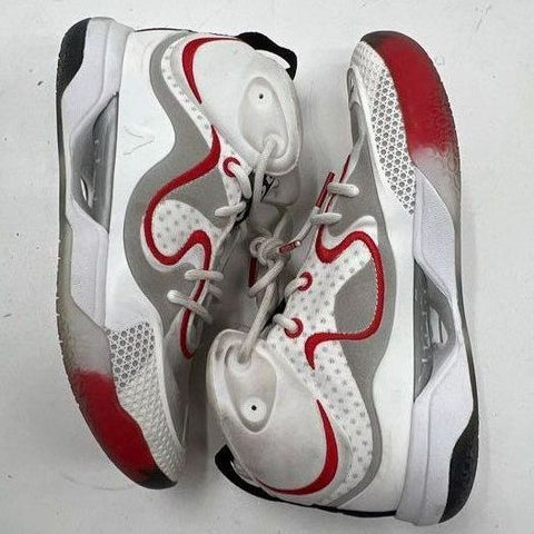 Avoli FP21G-660 Mid Top Basketball Shoes White Red Grey Women's Size 6