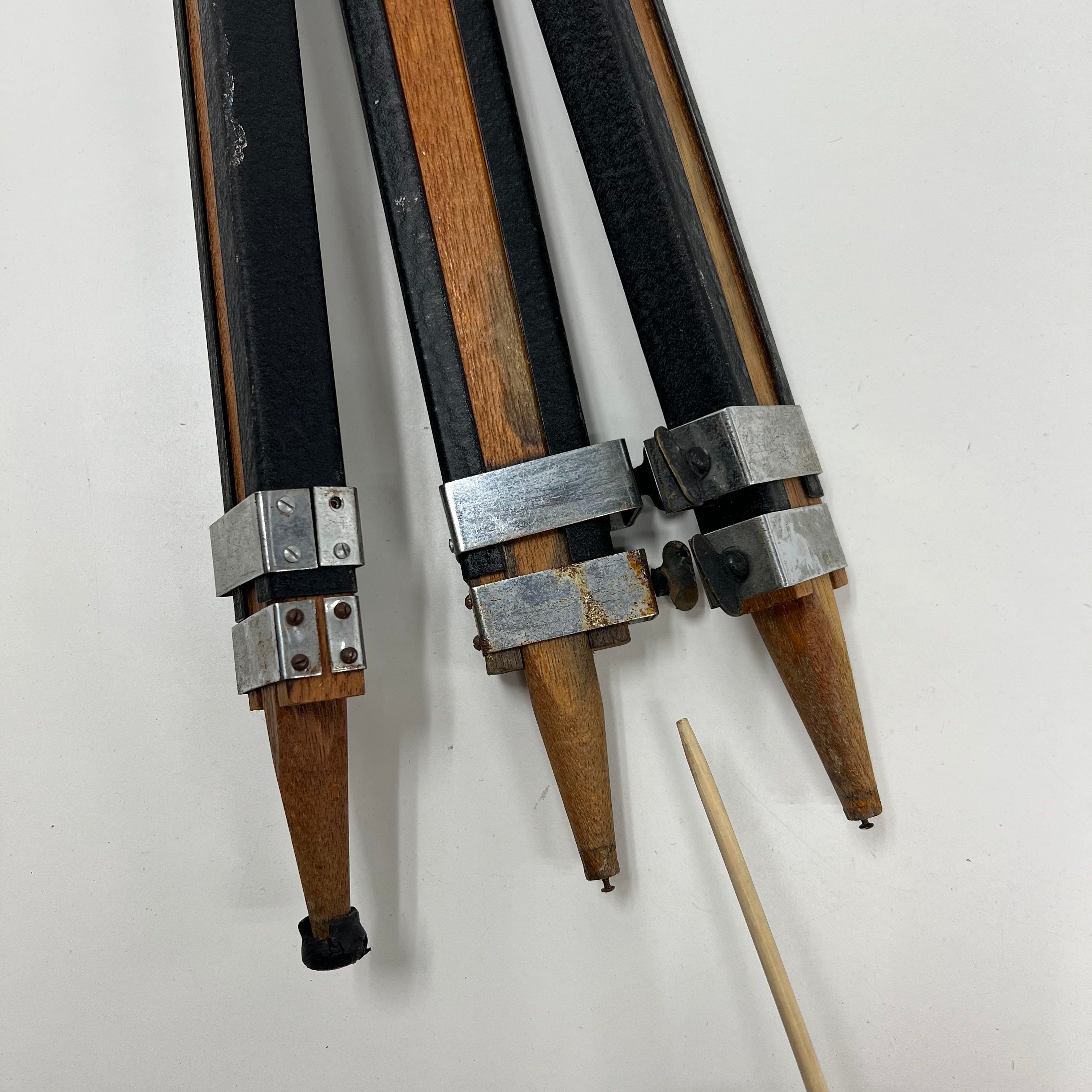 Vintage SPI Telescope No. 509 60mm Achromatic Lens with Wooden Tripod *Fair