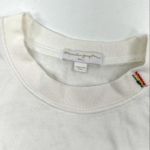 Spiritual Gangster Cream Golden State Crop Crewneck Sweatshirt Women's S NWT