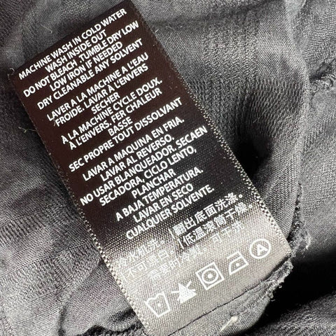 Affliction Black Premium Embroidered Cross Y2K Grunge Button Down Shirt Sz S