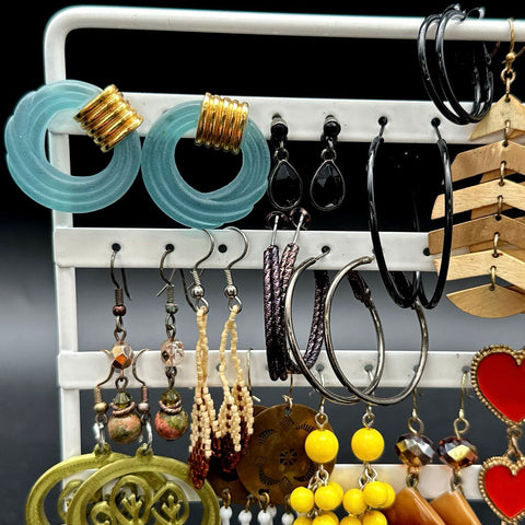 Mixed Fashion Earrings Costume Jewelry Lot Boho Retro Dangle Hoop Stud 20+ Pcs
