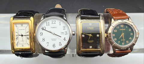 Mixed Men's Watch Lot of 4 Timex Embassy by Gruen Carriage Rumours Not Tested