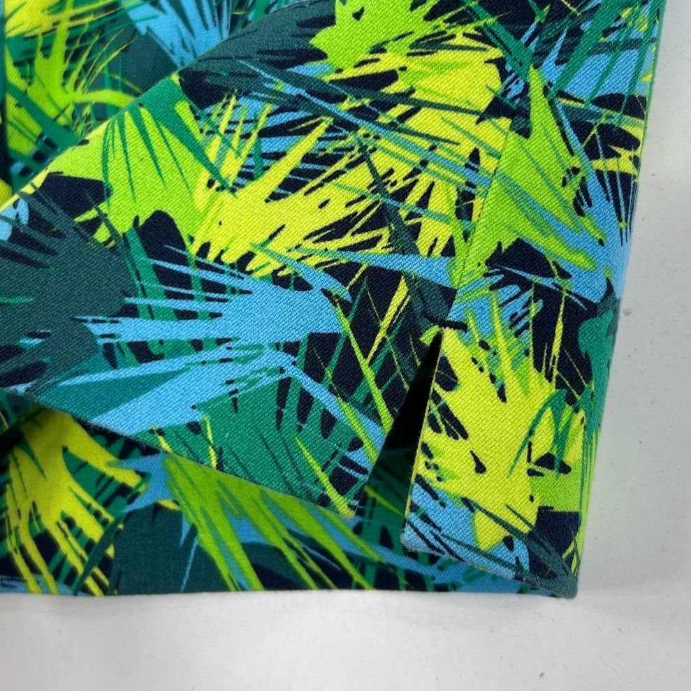 NWOT Women's Soft Surroundings Tropical Green Leaf Print Pants - Size Small