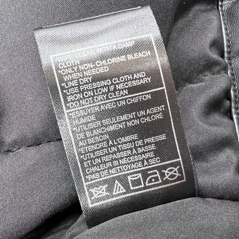 Steve Madden Women's Celestina Faux Leather Puffer Vest Black Cinch Waist M