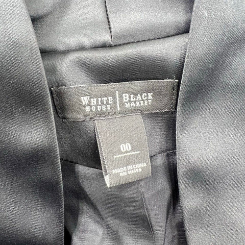 White House Black Market NWT Black Dress Bolero Jacket Set Women's Sz 00/0