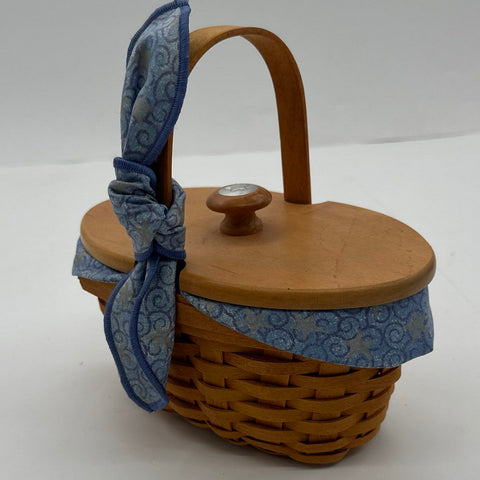 Longaberger Basket Lot 4 Pieces Century Celebration 2000 Lidded Wall Basket