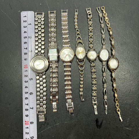 Women's Watches Lot Advance NY&Co Fmd Others Quartz Silver Tone Mixed Untested