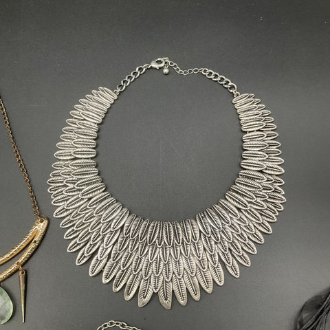 Fashion Statement Necklace Lot of 8 Boho Tribal Bib Collar Pendant Styles