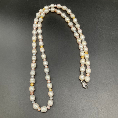 Mixed Pearl Fashion Jewelry Lot 8 Necklaces Bracelets Station Strands Gemstones
