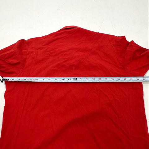 Vintage 80s Rockmount Ranch Wear Pearl Snap Western Shirt Red 16-32 USA