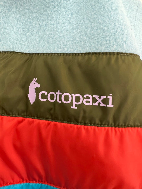 Cotopaxi Abrazo Light Blue Colorblock Full Zip Fleece Jacket Women's XS