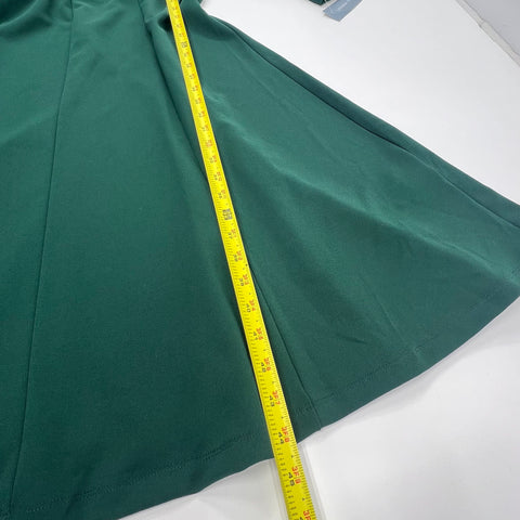 NWT London Times Emerald Green Fit & Flare Knee Length Dress Women's 12