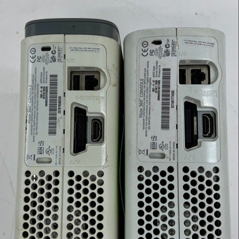 2 Microsoft Xbox 360 Console Lot For Parts / Repair E74 No Power Error