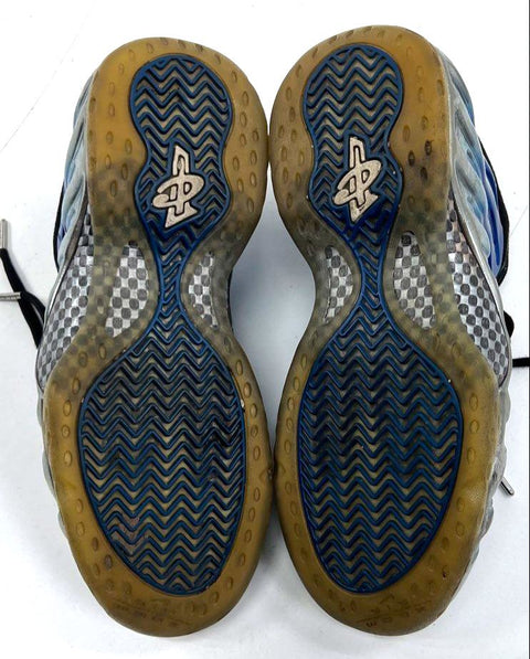 Nike Air Foamposite One Royal Blue Basketball Shoe Size 9 COA