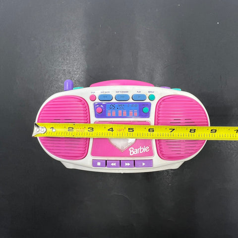 Vintage 1999 Barbie Dance With Me Talking Boombox CD Player Radio KIDdesigns