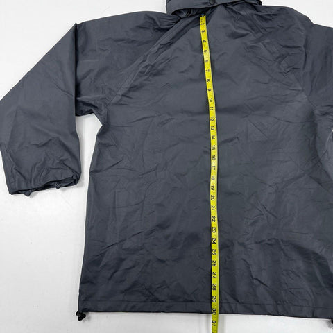 Tidwe Men's Gray Full Zip Rain Jacket RS002 Outdoor Windbreaker Sz M