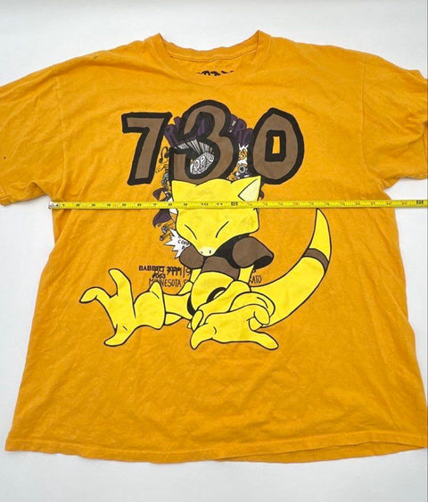 Babbitt 2024 Pokemon Abra Minnesota Mankato Graphic T-Shirt Yellow Sz XL