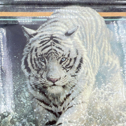 Bradford Exchange White Lightning Tiger Collector Plate John Seerey-Lester