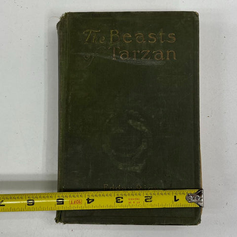 The Beasts of Tarzan Edgar Rice Burroughs Antique Hardcover Book Early Edition