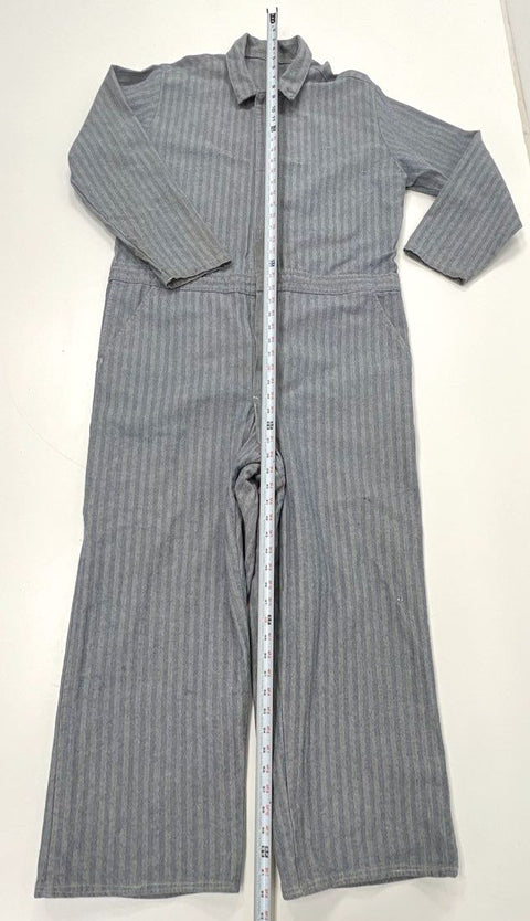 Vintage 90s Men's Blue Pinstripe Herringbone Workwear Coveralls USA Sz 48R