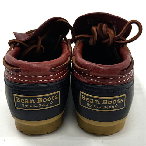 L.L. Bean Boots Rubber Moc Duck Shoes Brown Black Made in USA Men's Size 8 M
