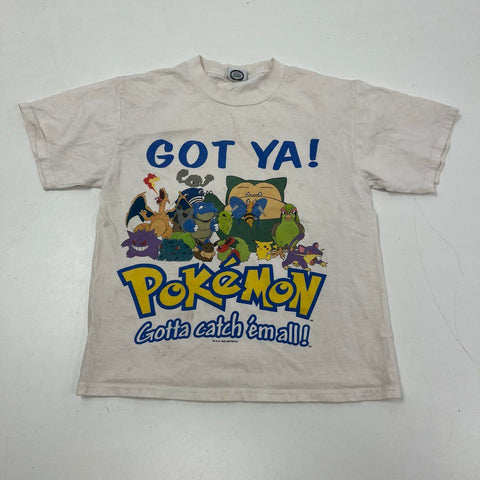 Vintage 1999 Pokemon Got Ya! T-Shirt Nintendo Licensed Gen 1 Sz Youth L