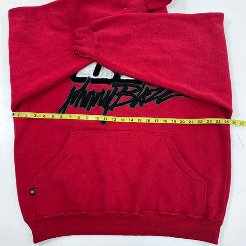 Vintage 90s Johnny Blaze Embroidered Hip Hop Streetwear Pullover Hoodie Sz L
