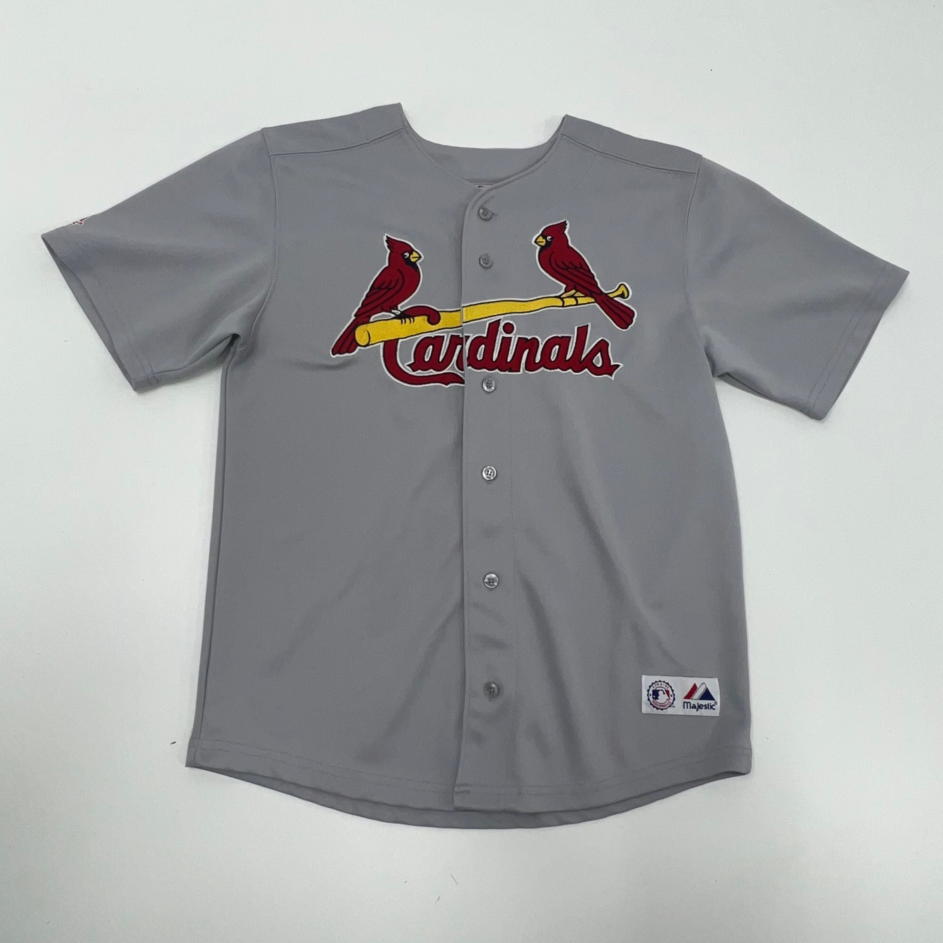 Cardinals Pujols #5 Genuine Merchandise Majestic Jersey Gray Size 14/16