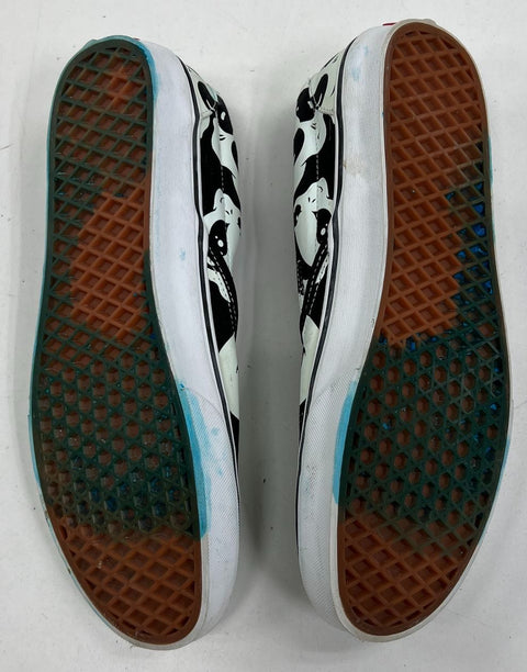 Vans Classic Slip-On Alien Ghost Glow In The Dark Skate Shoes Men's Size 11