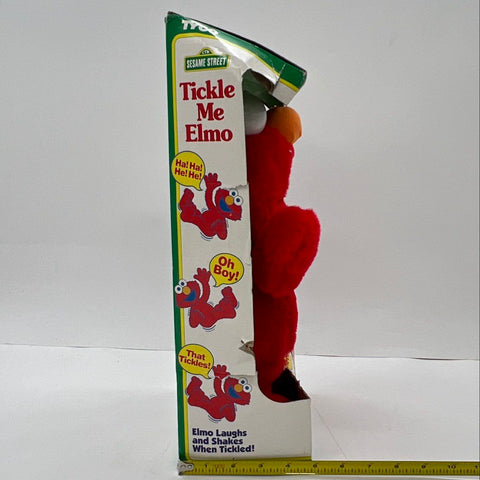 Tyco Sesame Street Tickle Me Elmo Plush Toy Vintage 1996 New in Box