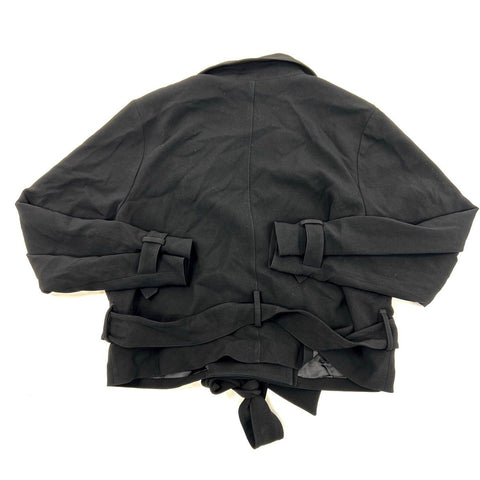 Babaton Women's Black Postage Belted Cropped Jacket Sz L NWT