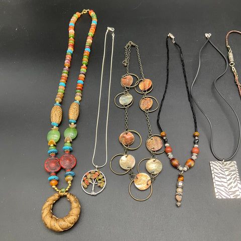 Chico's Lia Sophia Fashion Jewelry Lot of 11 Necklaces Beaded Pendant Vintage