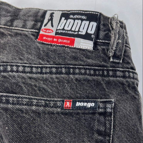 Vintage 90s Bongo Black Acid Wash High Rise Straight Leg Jeans Women's 5