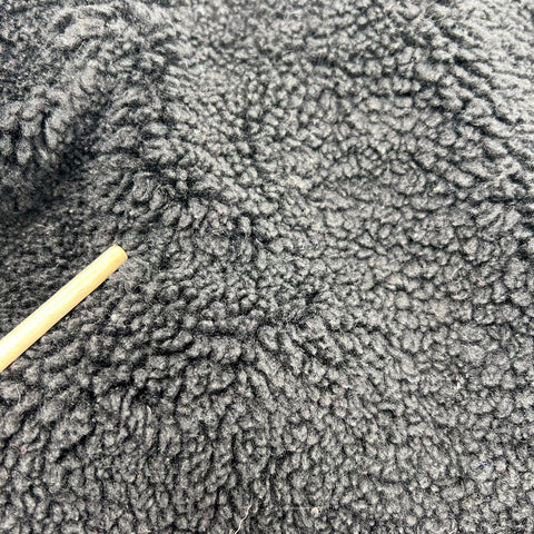 Lululemon Women's Black Textured Fleece 1/2 Zip Sherpa Cropped Pullover Size 6