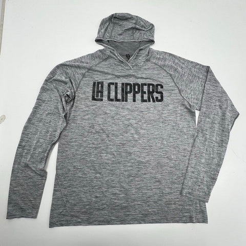 Lululemon Men's Metal Vent Tech LA Clippers Gray Hooded Shirt NBA Size XXL
