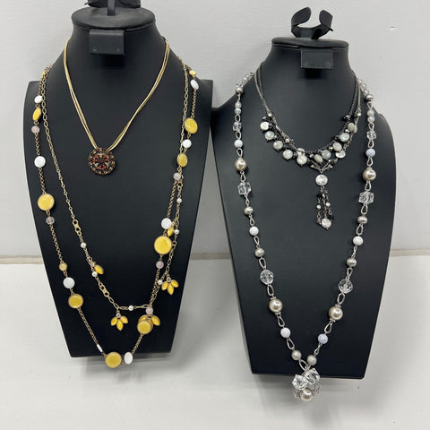 Lia Sophia Signed Costume Jewelry Necklace Lot of 5 Mixed Styles Beaded